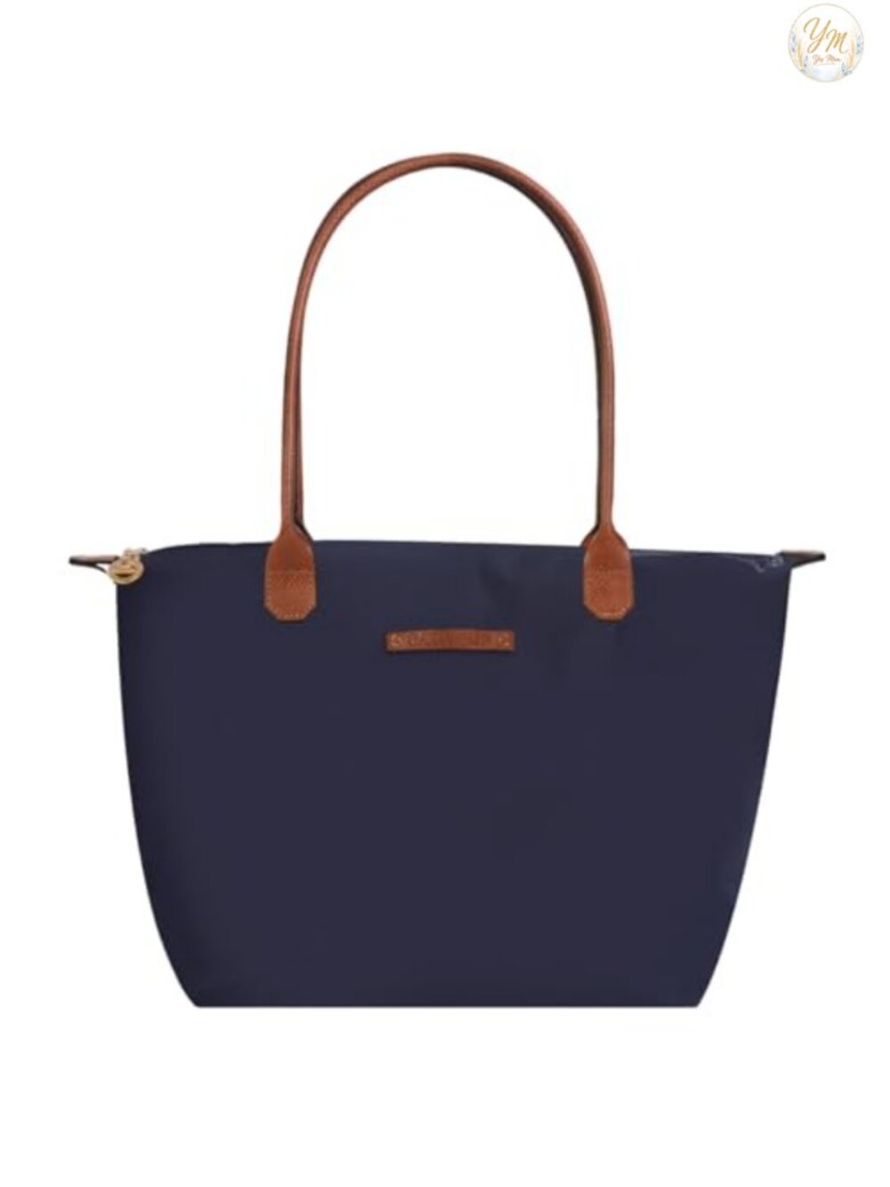 Waterproof Nylon Tote Bag for Women Lightweight Zipper Closure Shoulder Handbag